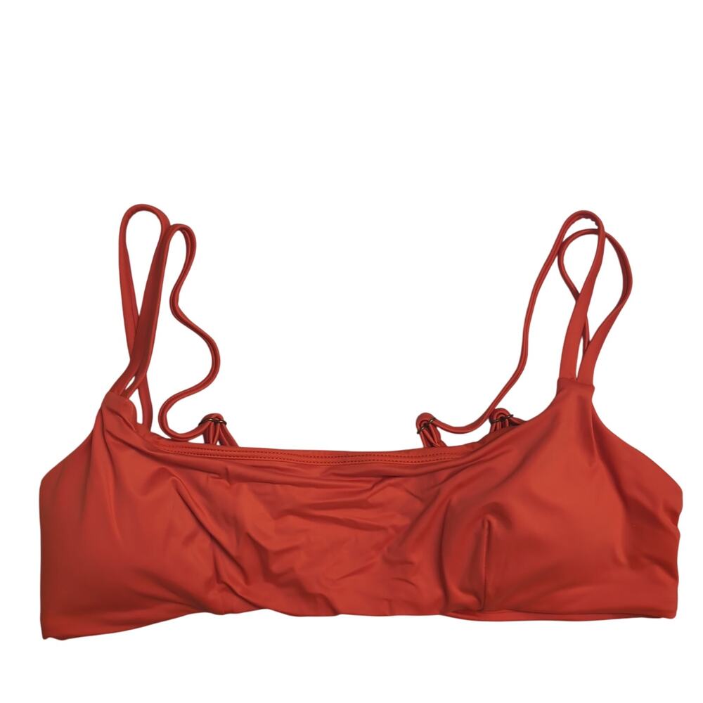 Andie The Rockaway Top Siren Eco Nylon Bikini Swimwear Bathing Suit Size M New